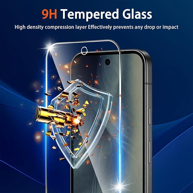 Glass Screen Protector for Google Pixel 11 with Camera Lens Protector | （3+2 Pack） 9H Tempered Glass,Fingerprint Unlock,Anti-Scratch,Bubble Free,Case Friendly - Clear - Image 3