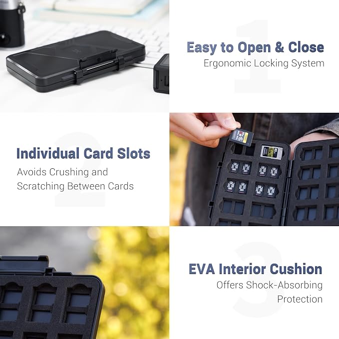 [Large Capacity] CFexpress Type A Card Case Storage (Not Fit Type B), 60 Slots Memory Card Organizer Holder Box for 40 TF Micro SD & 20 CFexpress Type-A Cards, for Sony A7RV A7SIII A7IV A7R5 A1 A9M3 - Image 4