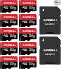 (Not 128G) 128MB 10-Pack of Micro SD Card Full HD Video UHS-I, U1, Class 10 | EASTBULL 90MB/s SD Memory Cards 128M SD Cards Pack for Surveillance Security Cam (10PCS, 2 Adapters) by EASTBULL