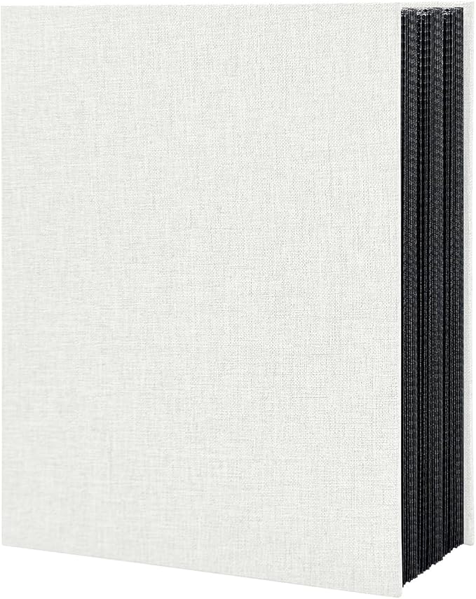 Photo Album 4x6 200 Pockets for Wedding Gifts,Linen Hardcover Picture Albums for Family Anniversary Baby Vacation Pictures by HoneyTolly