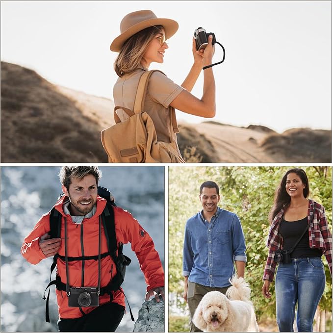 ARVOK 2 Pack Camera Strap with Camera Wrist Strap, 110cm Climbing Rope Camera Strap, Camera Neck Shoulder Strap for Nikon Canon Sony Fuji Micro Single and SLR DSLR Camera - Image 7