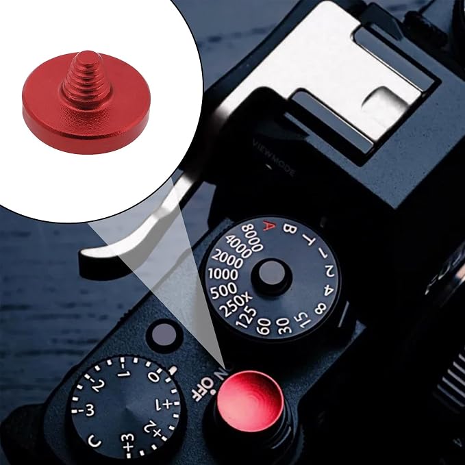 Camera Hot Shoe Thumb Up Rest Hand Grip with Concave Shutter Release Button Compatible with Fujifilm XT50 XT5 XT4 XT3 XT30 XT2 XT20 XT10 Digital Camera, Silver - Image 4