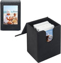 Picture Holder Case for Fujifilm Instax Mini 13/12/11/41/EVO Camera | Mini Film Photo Holder Storage Case for Instax, PU Leather Photo Pouch for 2.15x3.4 inches Films, Can Hold 50+ Films, Black by wogozan