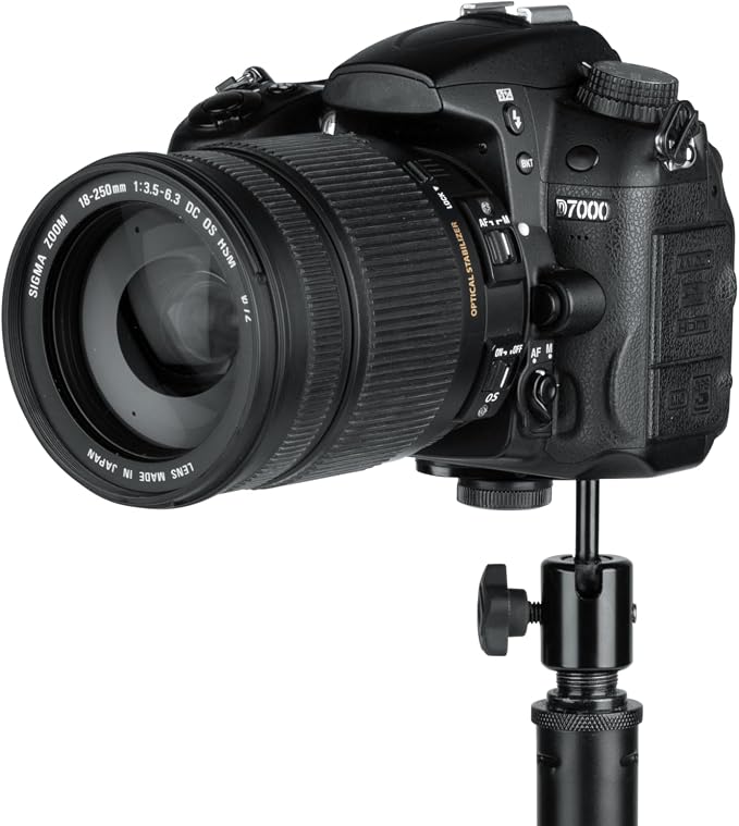 Gator Frameworks Camera Mount Mic Stand Adapter (GFW-MIC-CAMERA-MT) | Ball-and-Socket Head, Standard 1/4-20 Camera Threads, 360-Degree Rotation, 180-Degree Tilt - Image 15