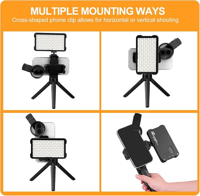 Tattoo Light Kit with 180LED and CPL Filter Len, Polarized Light for Tattoo, Compatible with iPhone, DSLR Camera, Tattoo Equipment and Supplies, Tattoo Lamp Remove Glare for Selfie Photography - Image 7