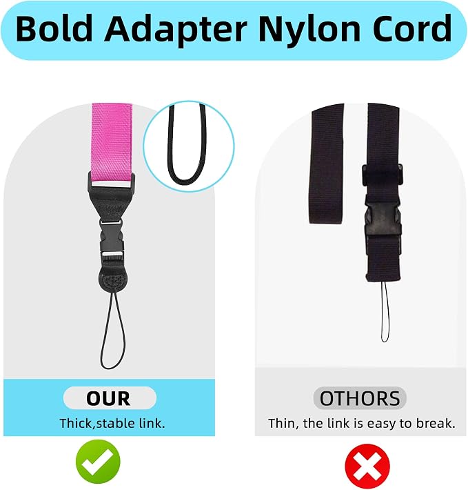 Adjustable Shoulder Strap, iPad Strap Nylon Neck Lanyard | for iPad/Samsung Tablet Case,Camera Binocular Crossbody Laptop Luggage Bag - Image 3