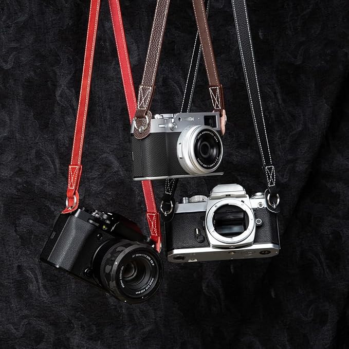 Vintage Minimalist Genuine Leather Camera Strap Crazy Horse Leather Shoulder Strap For DSLR For Fuji For Nikon For LEICA - Image 4