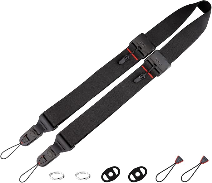 VKO Camera Strap,Quick Release Crossbody Adjust Neck Shoulder Strap | for Photographers Full-frame DSLR SLR Cameras 38mm by VKO