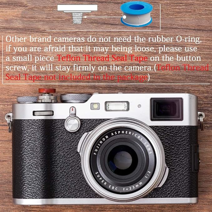 Wood Soft Shutter Release Button | Delicate Camera Shutter Button 12mm Concave Surface Red(Wood Grain Random) - Image 4