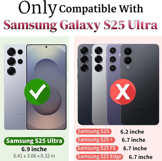 HNHYGETE for Samsung Galaxy S25 Ultra Case with Screen Protector: [Military Grade 20ft. Drop Tested] Slide Camera Cover Ring Shockproof Protective Phone Case for - Galaxy S25 Ultra (Black) - Image 2