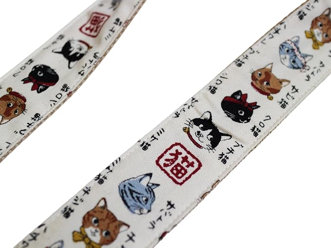 UNIKSTRAP Original Design Japanese Kawaii & Cozy Style Cute Cartoon Cat Adjustable Camera Strap, Neck Shoulder Belt Fit for Canon Nikon Sony Olympus Mirrorless & DSLR Camera etc. - Image 3