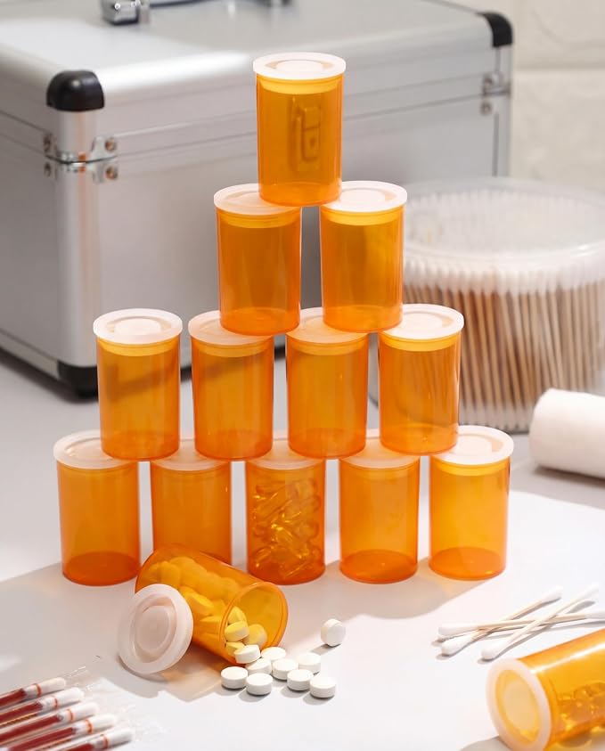 30 Pack Plastic Film Canisters Holder with Lids 35mm Empty Camera Reel Containers Yellow Small Storage Bottles for Pills Beads Coins Vitamins Art Supplies Science Experiments Classroom Craft Projects - Image 4