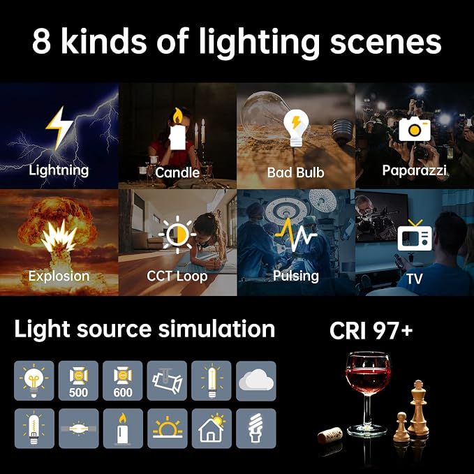 GVM SD80D 80W LED Video Light Kit with Softbox, Bowens Mount, CRI97+, 2700K-7500K Color Temperature, APP Control, and Tripod Stand for Video and Wedding Shooting | 2700K-7500K Color Temperature, Bowens Mount, Tripod Stand, CRI97, Wedding Shooting - Image 7