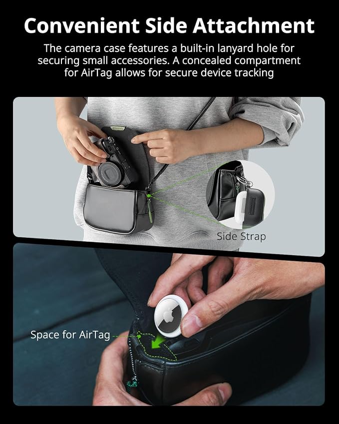 SMALLRIG Digital Camera Case with Shoulder Stap, Crossbody Protective Case | for Ricoh GRIII /GRIIIX /GRIII HDF/GRIIIX HDF/GRIV, for Sony ZV-1F/ ZV-1, for DJI Action 4/5/6, for Insta360 Ace Pro/Ace Pro2 - Image 6