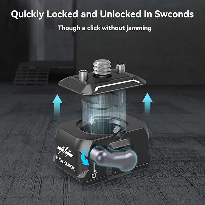 SMALLRIG Quick Release Plate Drop-in Quick Release Camera Mount Adapter | Mini Plate with 1/4" Screw, for Camera Clamp, Super Clamp, Ball Head, Tripod, Magic Arm, Stabilizer, Field Monitor - 3513C - Image 2