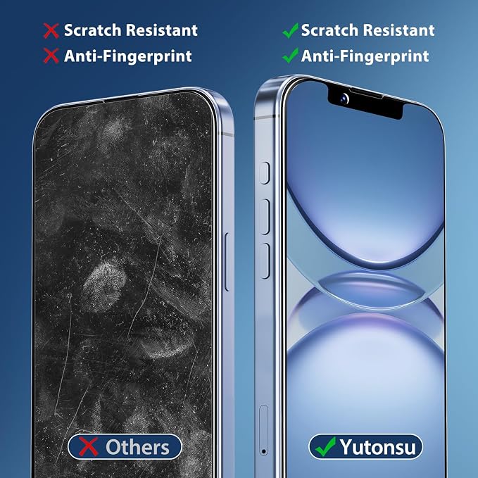 2 Pack Tempered Glass Screen Protector for iPhone 14 6.1-Inch | with 2 Pack Camera Lens Protector, Anti Scratch, Bubble Free, Case Friendly - Image 4