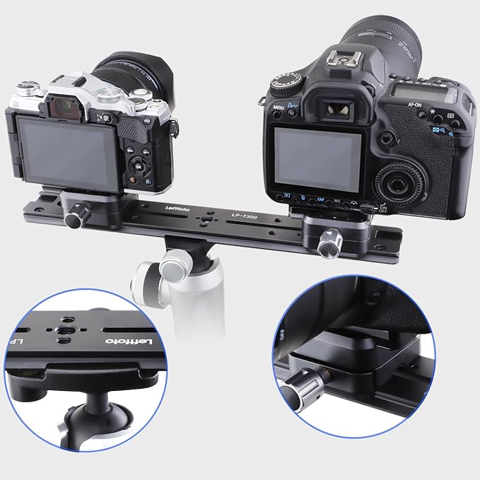 LEFTFOTO 300mm Dovetail Slide Rail,Arca Swiss Type Quick Release Plate - Image 3