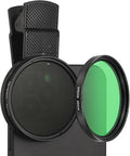 PATIKIL 52mm Phone Camera Lens, Clip-On Full Color Filter Circular Polarizing Lens for Most Smart Phones and DSLR Cameras, Green by PATIKIL