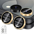 for Samsung Galaxy Z Flip 8 Camera Lens Protector, Individual Metal Ring Tempered Glass Lens Cover, [Strong Adsorption] Scratch Resistant Ultra-Thin HD Clear Lens Cover, 1 Set-Gold Ring by Btscase