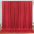 10ft x 10ft Wrinkle Free Red Backdrop Curtains for Parties, Polyester Photo Backdrop Drapes 2 Panels 5x10ft for Weddings Birthday Party Christmas Photography Background by ENJOYYOURPARTY