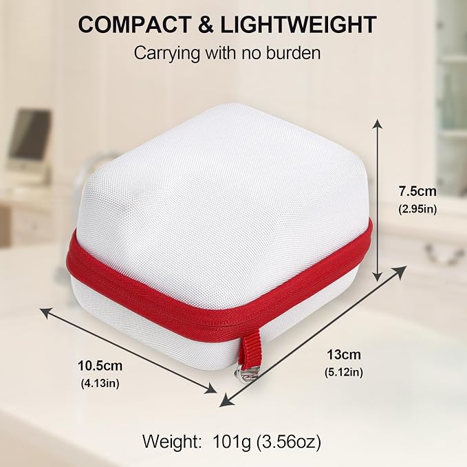 Protective Case for Polaroid Go Instant Film Camera - Camera Bag Compatible with Polaroid Go 9035/9071/ 9070 Storage Case Travel Carry Bag with Wrist Band - White - Image 4