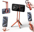 ULANZI MA30 Magnetic Phone Tripod Stand for iPhone - Aluminium Maglock Smartphone Mini Tripod Pocket Cell Phone Stand Strong Magnet Quick Mount Compatible with iPhone 17 16 15 14 13 12 Series, Orange by ulanzi