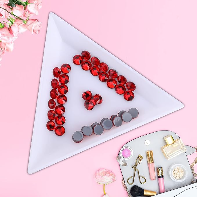 Jollin Hotfix Rhinestones Flatback Crystal Gems 3.2mm SS12, Red | 1440pcs Hot Fix Crystals Glass Rhinestones for Bedazzling, Crafting, Clothes, Shoes & Accessories DIY Decoration - Image 2