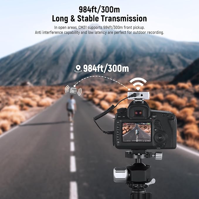 NEEWER CM31 Wireless Lavalier Microphone with 8GB Storage 820ft Range 48KHz 24Bit Noise Cancelling Compatible with iPhone iPad Android PC Camera YouTube/TikTok Stream Podcast Interview - Image 8