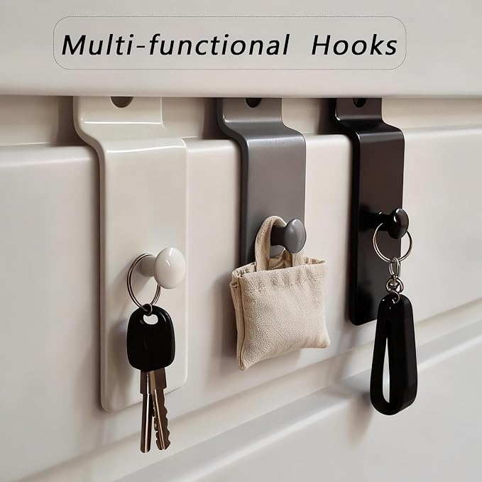 12Pcs Utility Hooks, Heavy Duty Black Metal Slatwall Hooks, Slatwall Accessories for Kitchen Peg Board, Panel Wall Hangers, Gridwall Hooks for Commercial Office Display Picture Photo Painting - Image 4