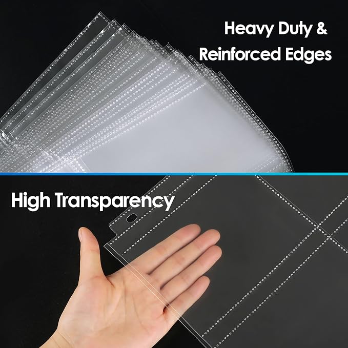 MaxGear 120 Pack Photo Sleeves for 3 Ring Binder (960 Pictures), 3.5x5 in | Heavy-Duty Archival Page Protectors, 4-Pocket Clear Photo Album Refill Pages, Plastic Seed Packet Sleeves, Acid-Free - Image 4