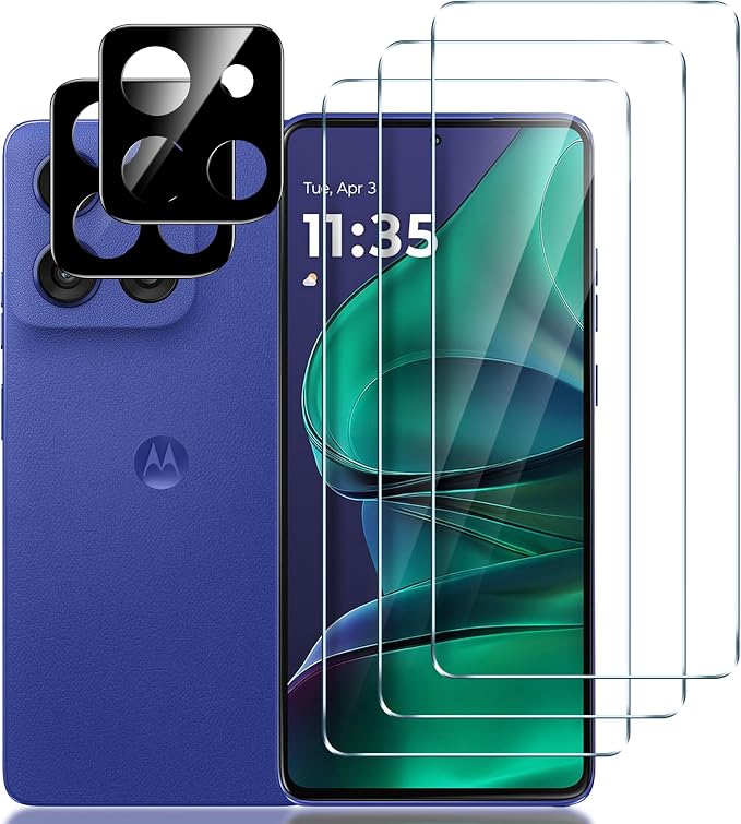 LYWHL 3+2 Pack for Motorola Moto G Stylus 5G (2025) Screen Protector | 9H Hardness HD Clear Tempered Glass, Case Friendly, Touch Sensitive by LYWHL