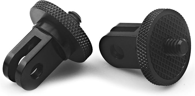 Aluminum Camera Tripod Adapter,2pcs ¼-20 Conversion Adapter Mounts, Compatible with GoPro Action Cameras/Sony/ Insta360 X3/ Sjcam/Action Camera and Other Standard 1/4 inch Mount Adapter Accessories by Niewalda