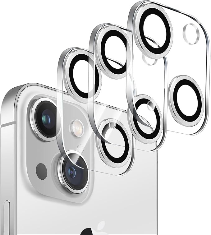 Dengduoduo 3 Pack Tempered Glass Camera Lens Protector for iPhone 13 6.1" & iPhone 13 Mini 5.4", Ultra HD, 9H Hardness, Anti-Scratch, Case Friendly, Easy to Install [No Affect on Night Shots] by Dengduoduo