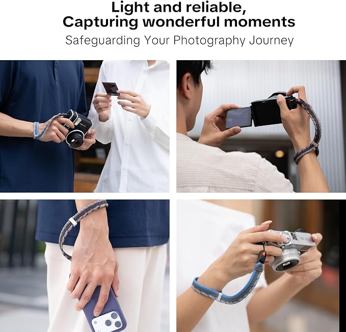 PGYTECH Rope Camera Wrist Strap Slim Trendy Style, Adjustable Quick Release | Camera Hand Strap for Fujifilm/Sony/Nikon/Canon Camera/Phone for Travel &Street, Anti-Drop, Holds 55.1lb, Lilac Purple - Image 7