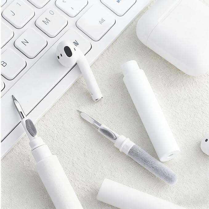 3 in 1 Cleaner Kit for AirPods Pro 1 2 3, Multi-Function Cleaning Pen with Soft Brush & Flocking Sponge for Bluetooth Earphones, Headsets Charging Case, iPhone, Laptop, Electronic Devices - Image 5