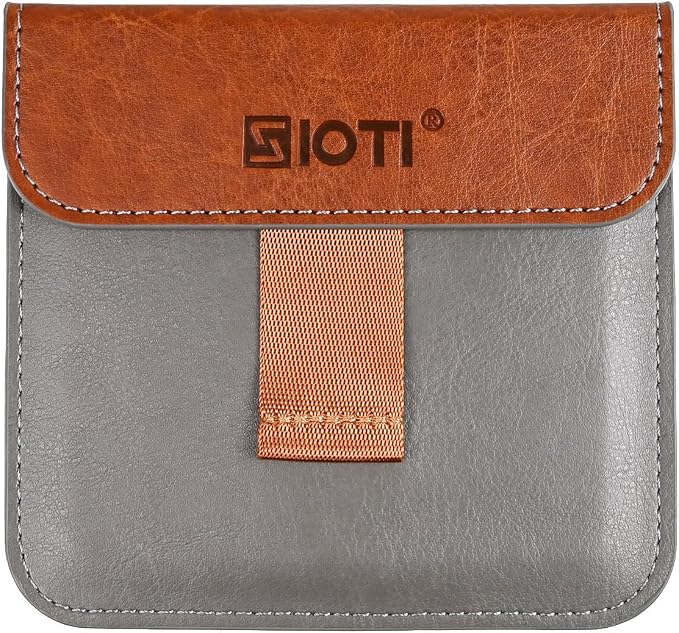 SIOTI Camera 100 * 100mm Square Filter Case, Leather Filter Pouch, Compatible with 100mm*100mm Square ND/GND/Colorful Filter by SIOTI