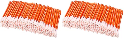 Chinco 200 Pieces Foam Swab Sponge Swab Foam Tips Sponge Stick for Inkjet Printer Print Head Camera Optical Lens Optical Equipment(Orange,3.66 Inch) (Pack of 2) by Chinco