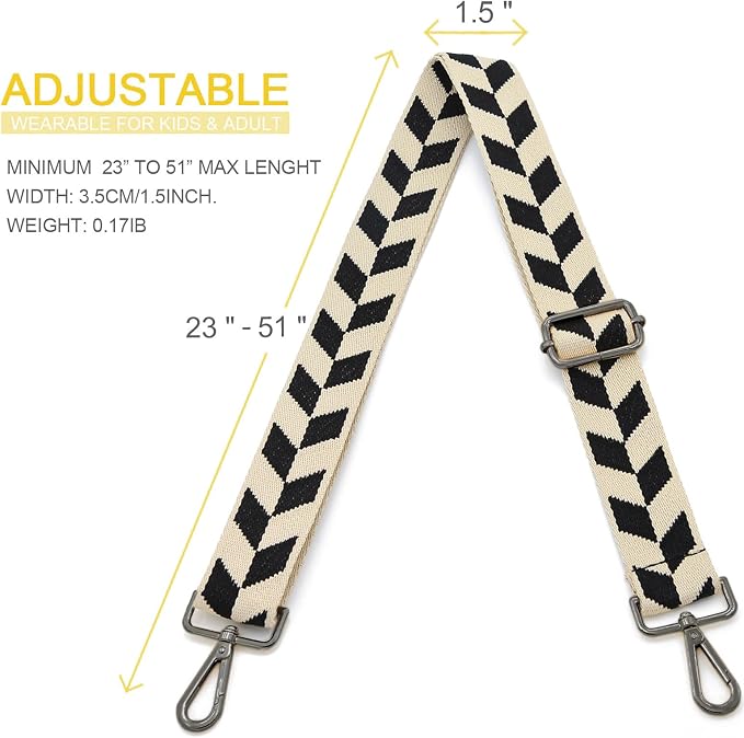 Replacement Purse Strap Shoulder Strap Adjustable Crossbody Strap for Women Crossbody Wide Shoulder Bag - Image 3