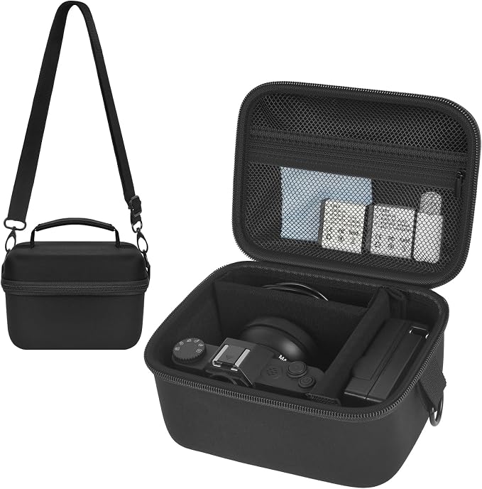 Comecase Large Travel 4K Vlogging Camera Case for Duluvulu/for AUREAPIX | Outdoor Camera Storage with 2 Dividers and Mesh Pocket, for Vloggers and Content Creators, Trip Ready, Jet Black - Case Only by COMECASE