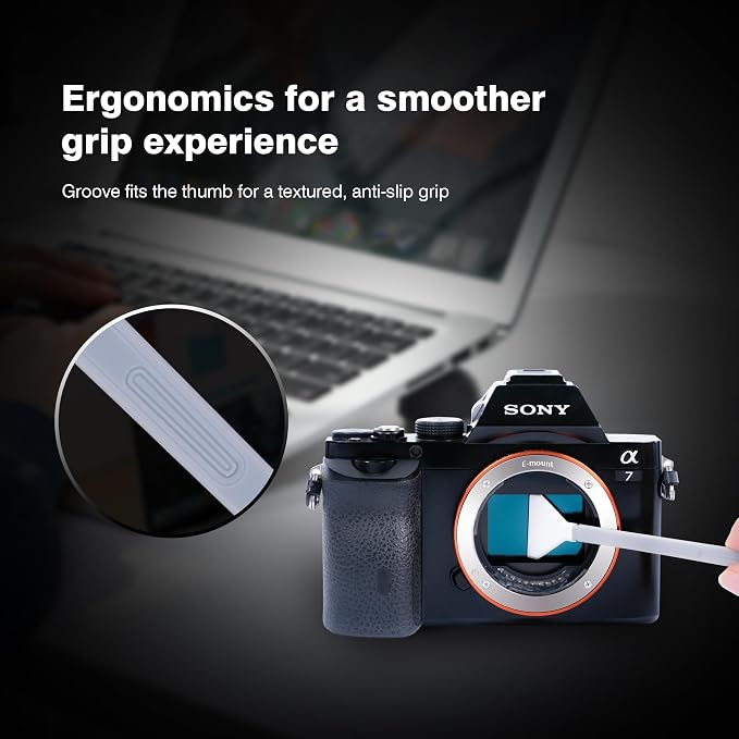 VSGO Full Frame Sensor Cleaning Kit VS-S03-6 | for Nikon Sony Canon DSLR Camera Cleaning, 6Pcs 24mm Full Frame Sensor Cleaning Swabs, 10ml Sensor Cleaner - Image 4