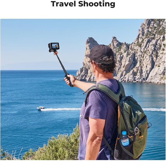 K&F CONCEPT 33.5cm/13.2" Mini Desktop Selfie Stick Tripod | Portable Vlog Handle Grip Action Camera Selfie Stick for GoPro Hero 13/12/11/10/9/8/Max, DJI Osmo Action 6/5/4/3/2/1 MS10 - Image 7