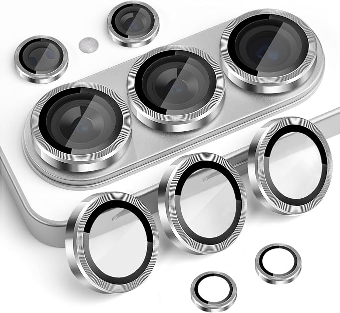 Camera Lens Protector for Samsung Galaxy S26 Ultra, Silver | Tempered Glass, Auto-align Tray, Easy Installation, Case Friendly, Anti-Scratch, HD Clear, Ultra Slim by Rayorcon