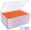 6 Pack Photo Storage Box, Fits 8" x 10" Photo & A4 Paper, Clear | Large Plastic Scrapbook Paper Storage with Latch, Photo Organizer for Protecting Photo, Craft, Scrapbook, Office Supply by FAAYUCK