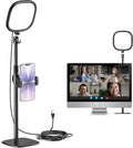 InnoGear Ring Light with Stand for Desk Computer Selfie Video 50 Modes | LED Lights for Video, Portable, 5 Color Modes, Adjustable, Monitor, Laptop, Recording, Streaming, Webcam Zoom Lighting by InnoGear