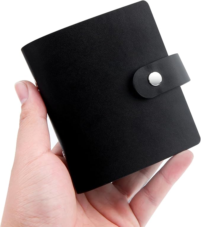 Ruibytree 52 Pockets Small Photo Album 2x3 for Instax Mini, Black, 1 Pack | Pocket-Size, PU Leather Cover, Snap Closure, Acid-Free Pages, Fits Polaroid Hi-Print 2x3, Kodak Mini Prints & ZINK Photos by 2x3PhotoAlbum4x6PhotoAlbum35x425PhotoAlbumGoPhotoAlbum85x11VinylStickerPaper