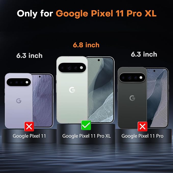 OMOTON 3+2 Pack for Google Pixel 11 Pro XL Screen Protector 6.8 Inch | 3 Tempered Glass Film and 2 Camera Lens Protector, Bubble-free, Easy Installation, Case Friendly, Not for Pixel 11 Pro/ 11 - Image 2