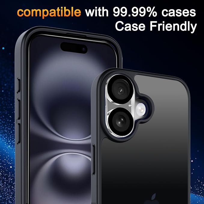 TZGZT 3 Pack Screen Protector for iPhone 16, Tempered Glass, Case Friendly | 9H+ Hardness, Military Grade Shatterproof, Anti-Scratch, HD, Easy Installation, Bubble Free, Include Camera Lens Protectors - Image 6