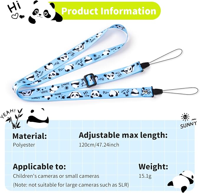 VOVMOEYA Camera Strap for Cute Camera,Camera Lanyard Neck Strap for mini Camera,Cute Camera Strap for Fujifilm mini Camera - Image 5