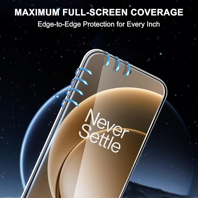 2+2 Pack for OnePlus 15 Screen Protector and Camera Protector | Clear 9H tempered glass designed to support fingerprint unlock, with bubble-free installation and a case-friendly fit - Image 3