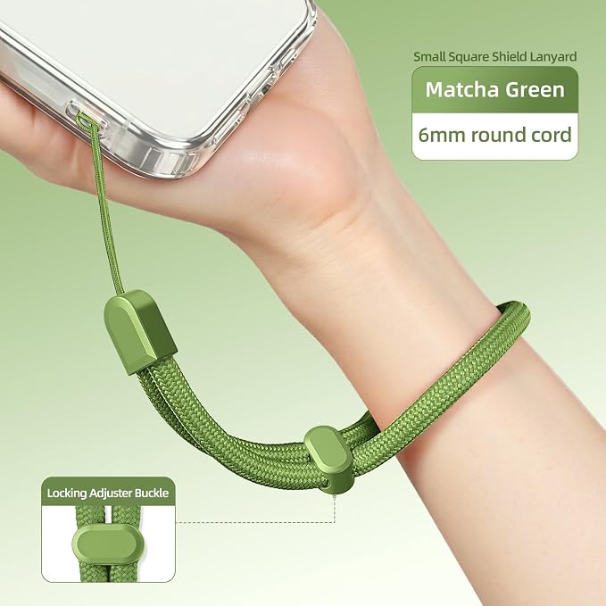 2 Pc Phone Wrist Strap Charm Anti-Lost Lanyard Hand Wristlet Finger Grip Strong Durable Adjustable for Women Men Universal for iPhone Camera Keychain USB Flash Drive Wallet ID Tag Blue Green - Image 3